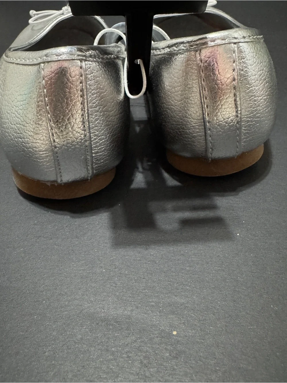 Sonoma Metallic Silver Bow Ballet Flats